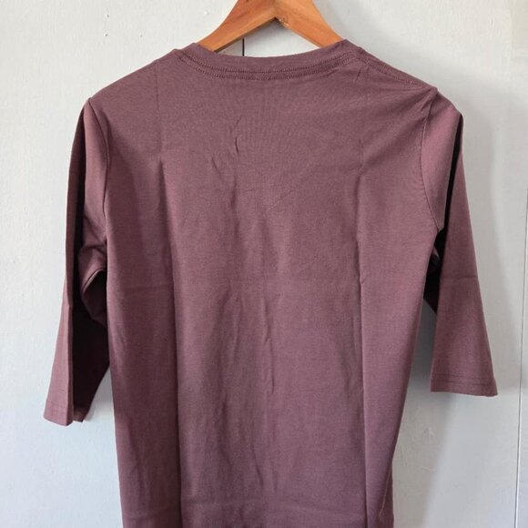 Mid-length sleeve Cotton Casual T-shirt (Multi-colour) - Picture 4 of 11